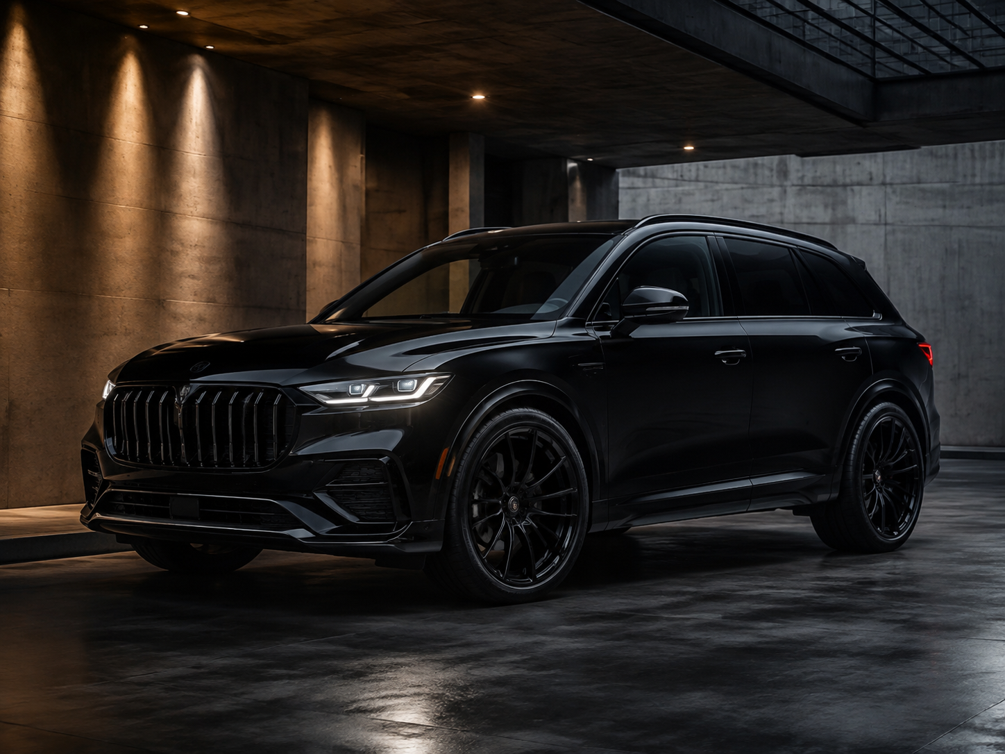 Чёрный премиальный SUV